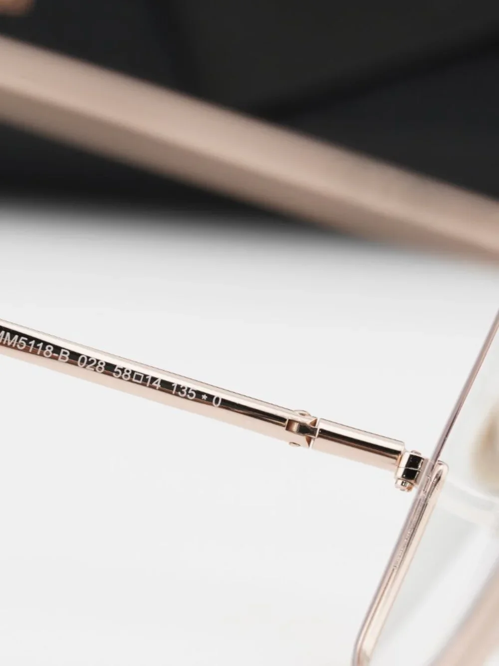 Max Mara MM5118-B 028 Square Eyeglasses - Rose Gold 58mm